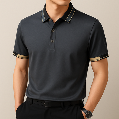 Ardalion - Polo Shirt con Finiture a Contrasto